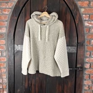 Madewell chunky quilted hoodie sweatshirt L